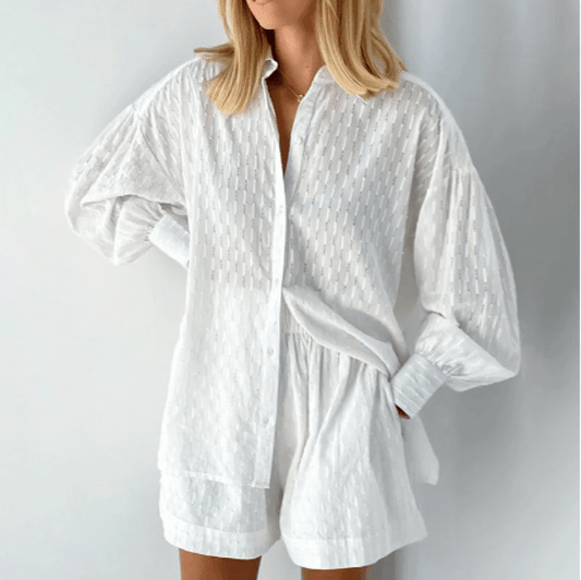 Vrouwen - Tweedelige Zomerset - Comfortabele Stof - Ideaal voor Zomerse Dagen