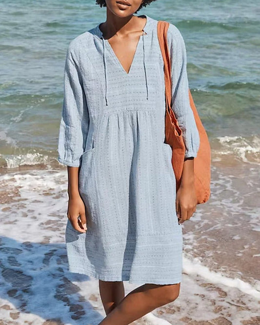 Dames - Strandjurk - Lichtgewicht Ademend Stof - Zomermode - IDEALE JURK