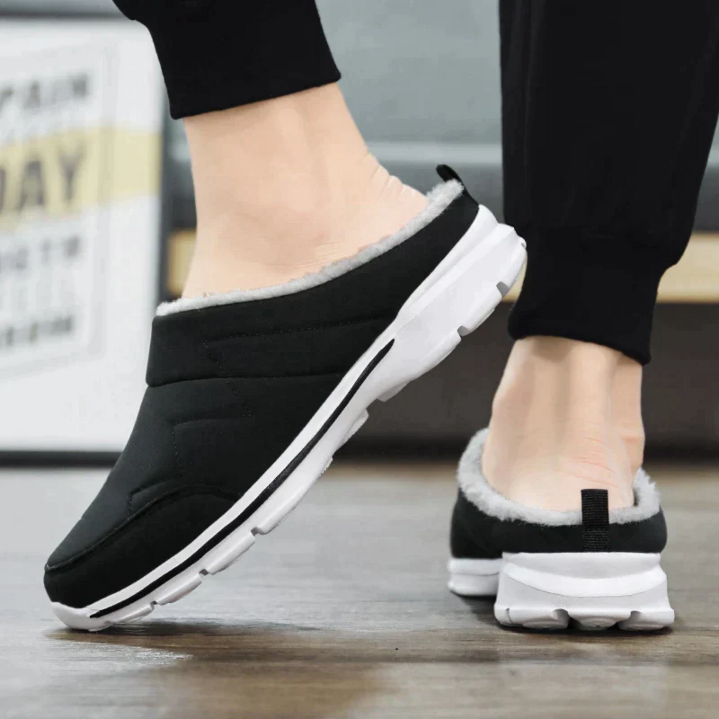 Orthopedische Pantoffels - Heren - ErgoVoetbed - Grip - Warm