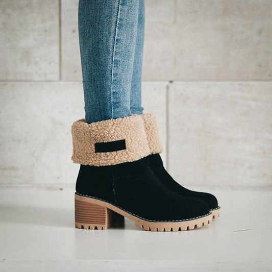 Sneeuwboots - Dames - Suède - Dames Suède Laarzen - Cozy