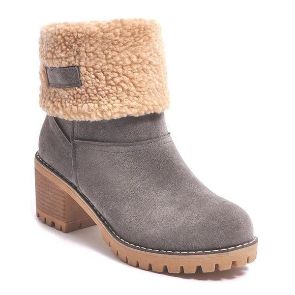 Sneeuwboots - Dames - Suède - Dames Suède Laarzen - Cozy