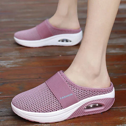 Vrouwen - Slip-On Wandelschoenen - Ademend Mesh - Orthopedische Sneakers - Comfortabel Stappers