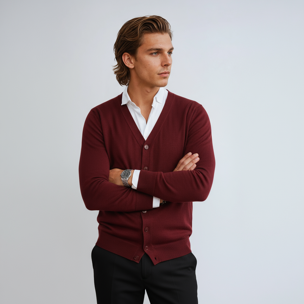 Vest - Heren - V Hals Met Knoopsluiting - Klassiek - Stijlvol