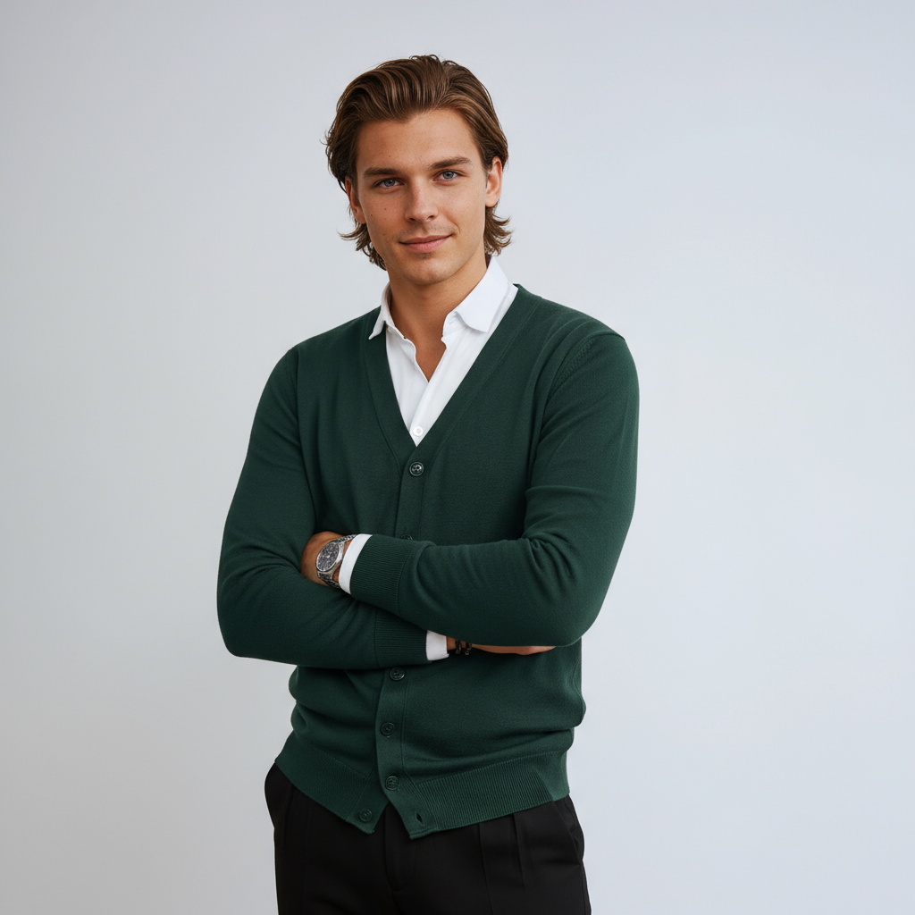 Vest - Heren - V Hals Met Knoopsluiting - Klassiek - Stijlvol