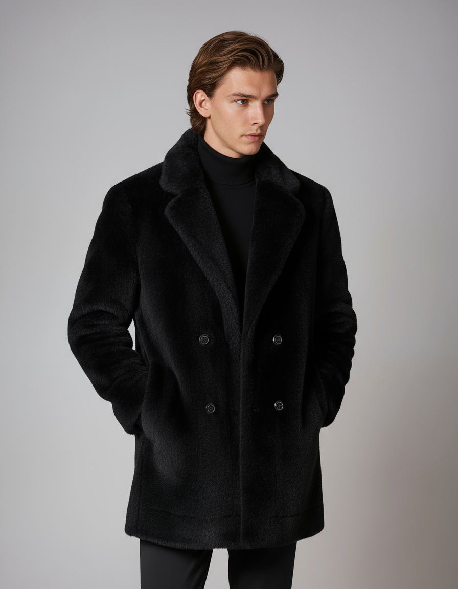 Winterjas - Heren - Bont En Knoopsluiting - Luxe Jassen - ARON