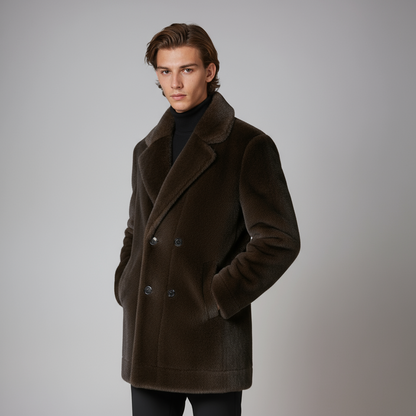 Winterjas - Heren - Bont En Knoopsluiting - Luxe Jassen - ARON
