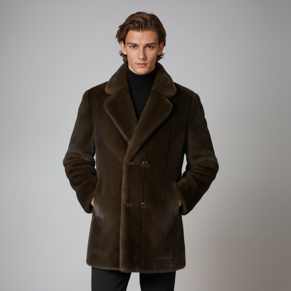 Winterjas - Heren - Bont En Knoopsluiting - Luxe Jassen - ARON