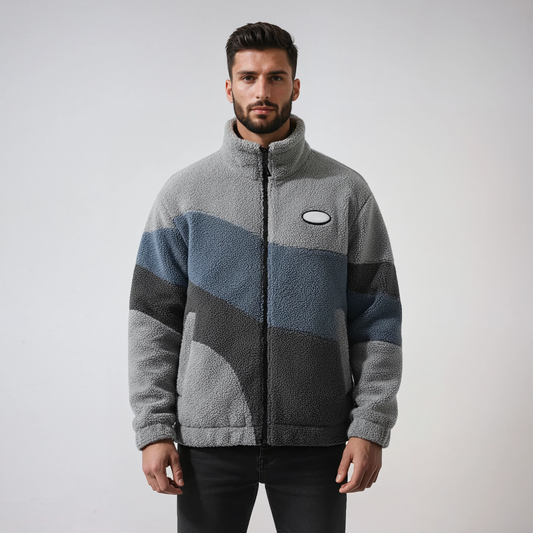 Fleece Jas - Heren - Zacht Warm Fleece - Vintage - Vinta