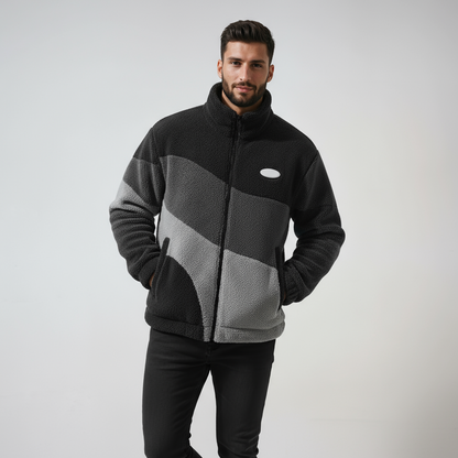 Fleece Jas - Heren - Zacht Warm Fleece - Vintage - Vinta