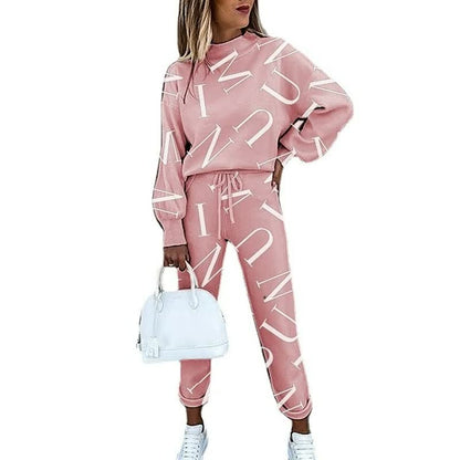 Trendy letter print jurk voor een statement look – Lexa Script