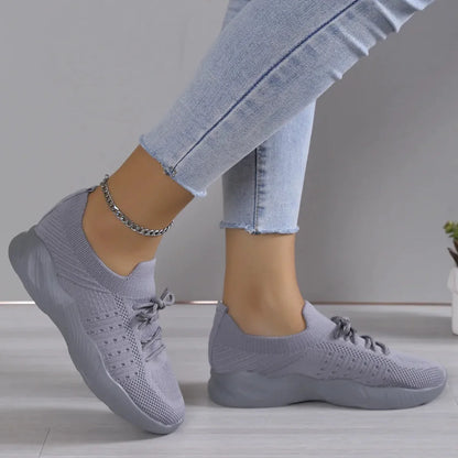 Sneakers - Dames - Ademend Mesh - Platformzool - VistaWalk