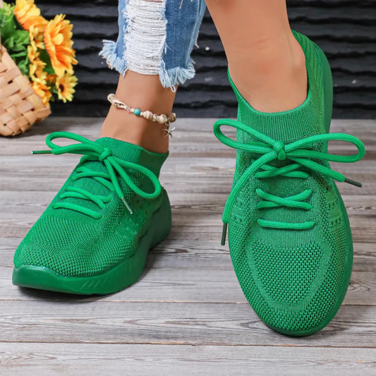 Sneakers - Dames - Ademend Mesh - Platformzool - VistaWalk