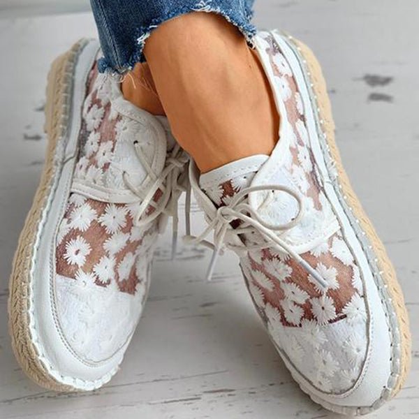 Orthopedische sneakers voor dames met bloemendessin – FlorenaStep