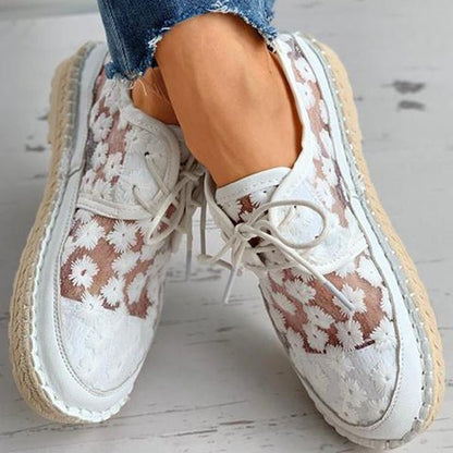 Orthopedische sneakers voor dames met bloemendessin – FlorenaStep