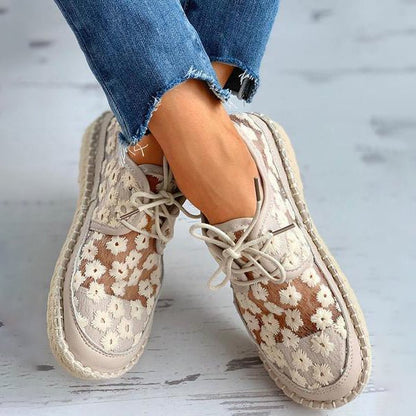 Orthopedische sneakers voor dames met bloemendessin – FlorenaStep