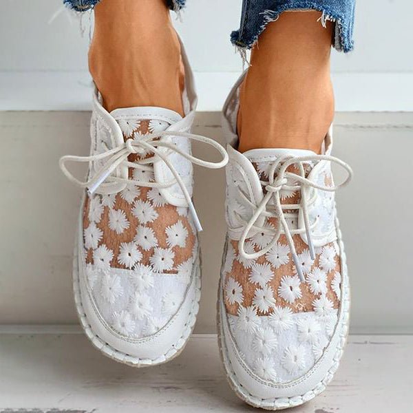 Orthopedische sneakers voor dames met bloemendessin – FlorenaStep