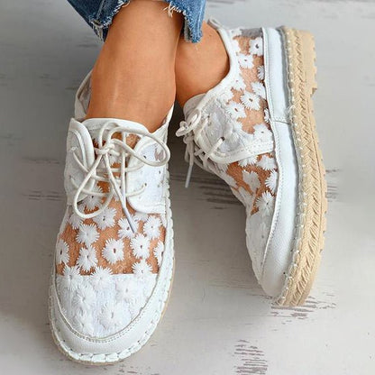 Orthopedische sneakers voor dames met bloemendessin – FlorenaStep