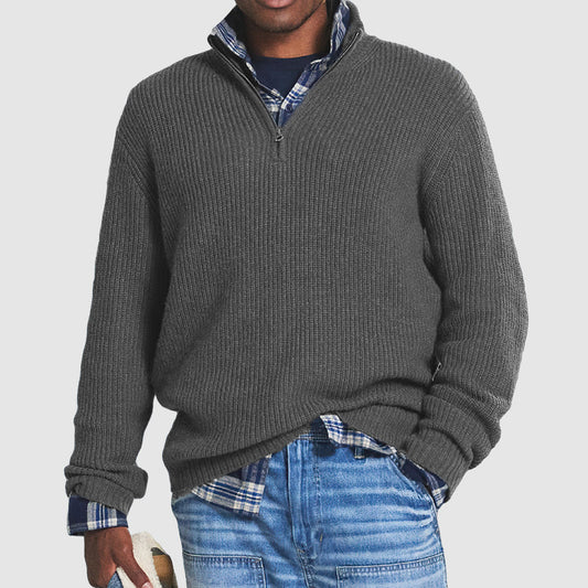 ZANDER – Quarter zip trui met relaxed fit voor een comfortabele en stijlvolle look