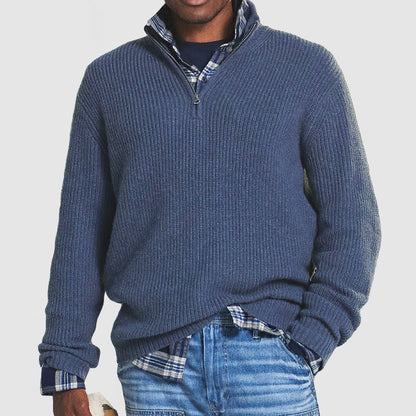 ZANDER – Quarter zip trui met relaxed fit voor een comfortabele en stijlvolle look