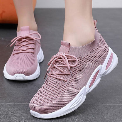 Ademende Mesh Sneakers - Dames - Comfortabele Pasvorm - Actieve Lifestyle - MODERNE STAP