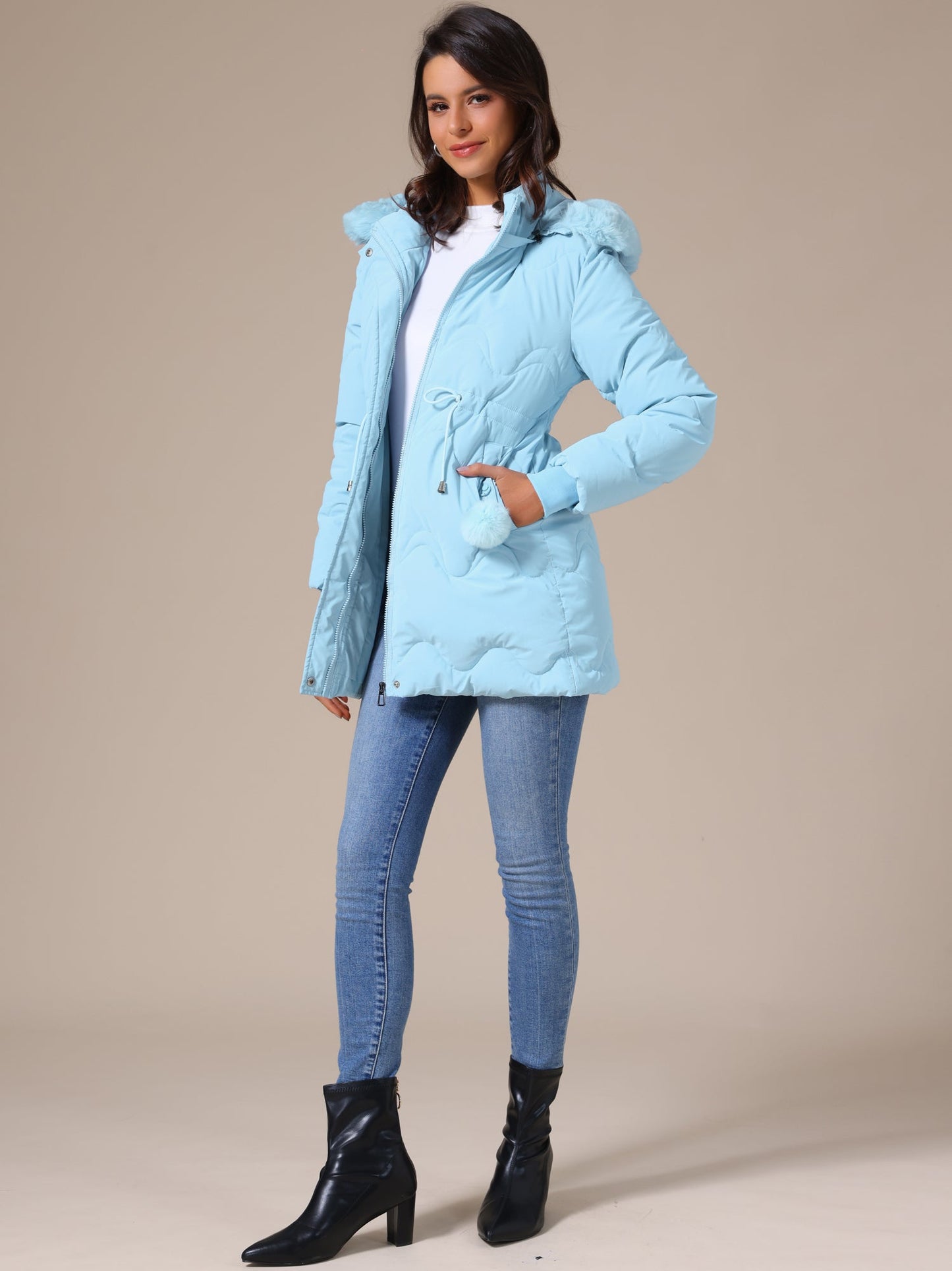 Winterjas - Dames - GewatteerdeParka - WinterDames - Noord