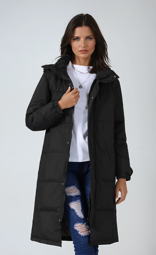 Lange Winterjas - Dames - Capuchon - Lange Damesjas - Nova