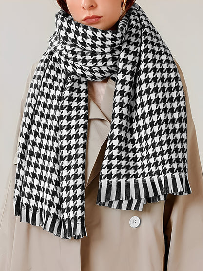 Sjaal - Vrouwen - Pied-de-poule - Sjaal - Elegante Sjaal