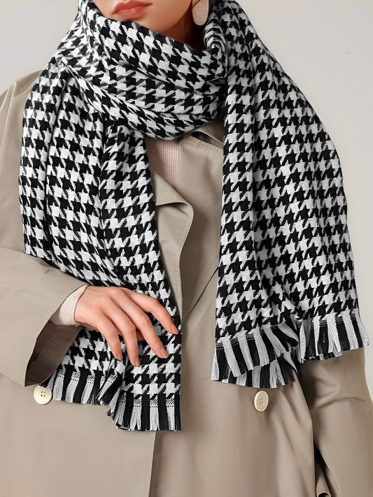 Sjaal - Vrouwen - Pied-de-poule - Sjaal - Elegante Sjaal
