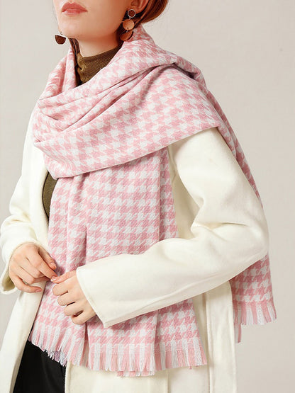 Sjaal - Vrouwen - Pied-de-poule - Sjaal - Elegante Sjaal