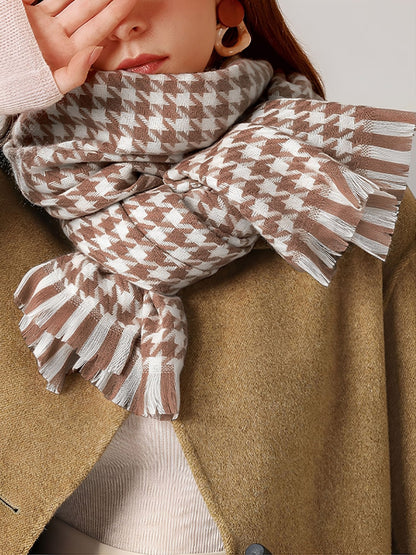Sjaal - Vrouwen - Pied-de-poule - Sjaal - Elegante Sjaal