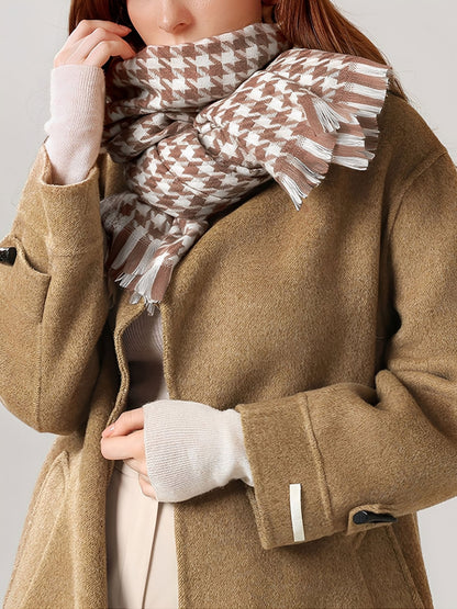 Sjaal - Vrouwen - Pied-de-poule - Sjaal - Elegante Sjaal