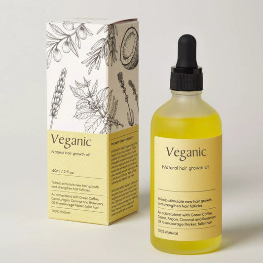 VEGANIA – 100% natuurlijke haargroeiolie met castor-, argan- en kokosolie